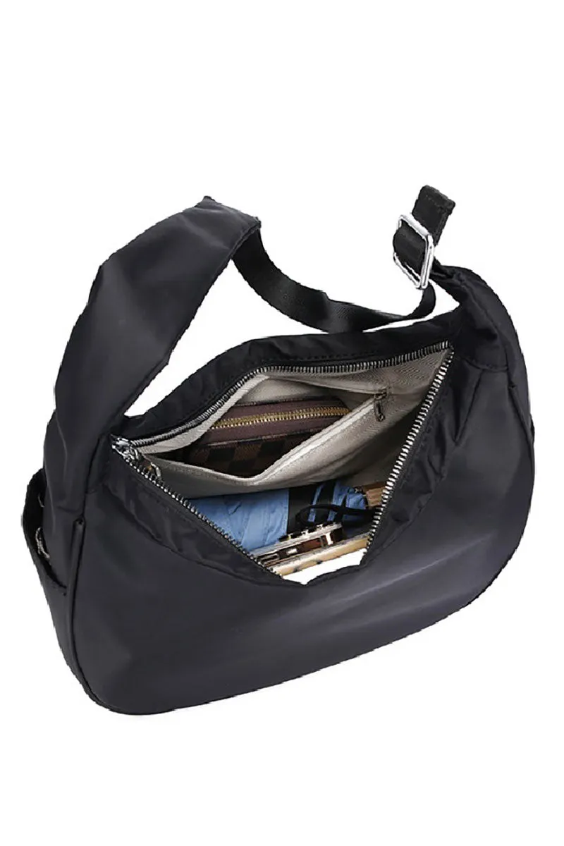 The Luna Black Hobo Shoulder Bag