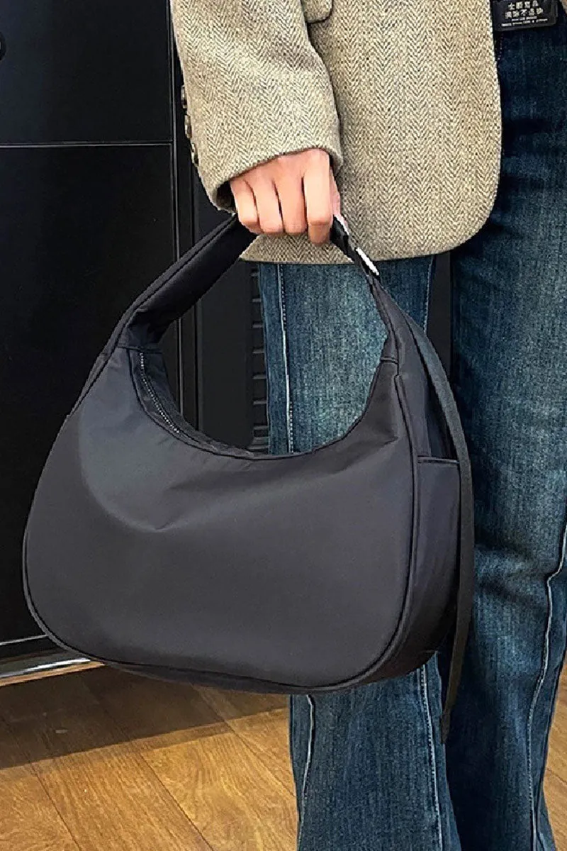 The Luna Black Hobo Shoulder Bag