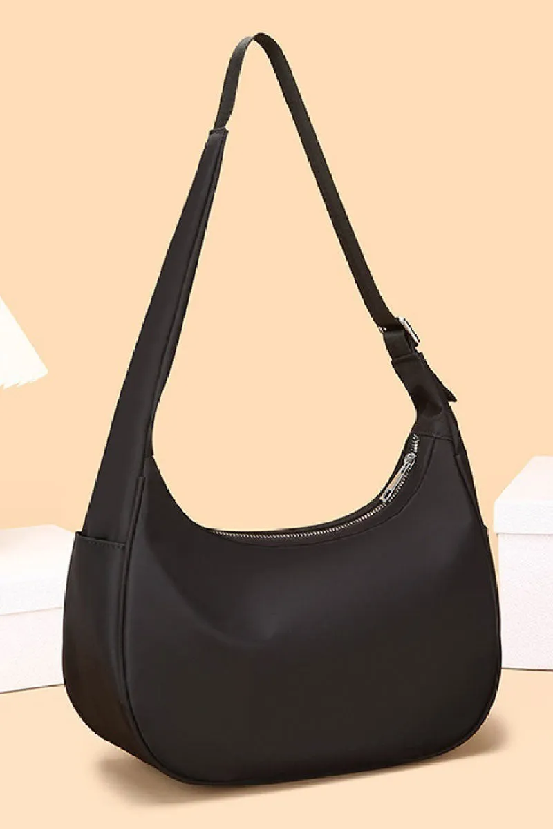 The Luna Black Hobo Shoulder Bag
