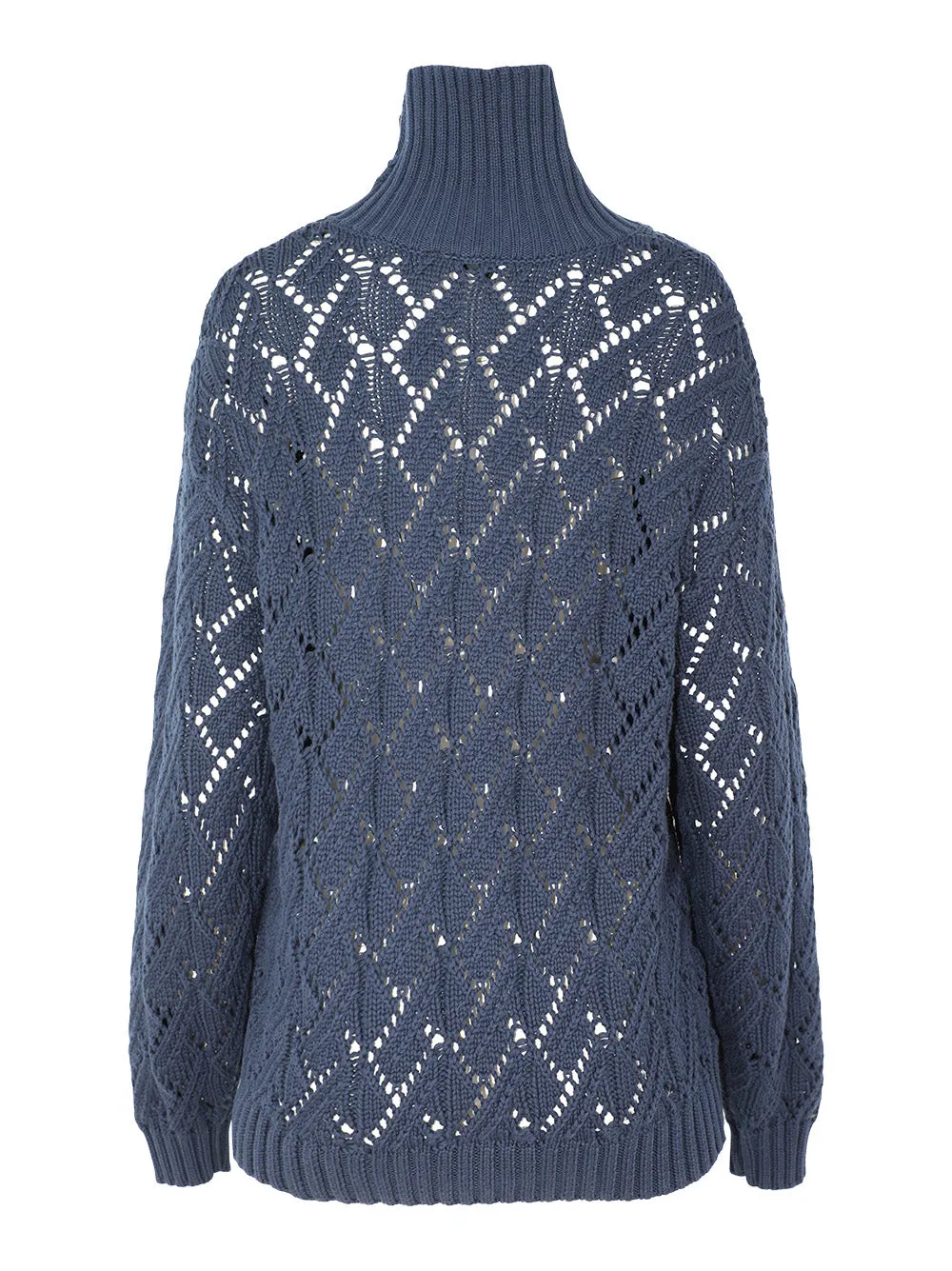 The Upside Clementine Knit Crew Sweater in Navy