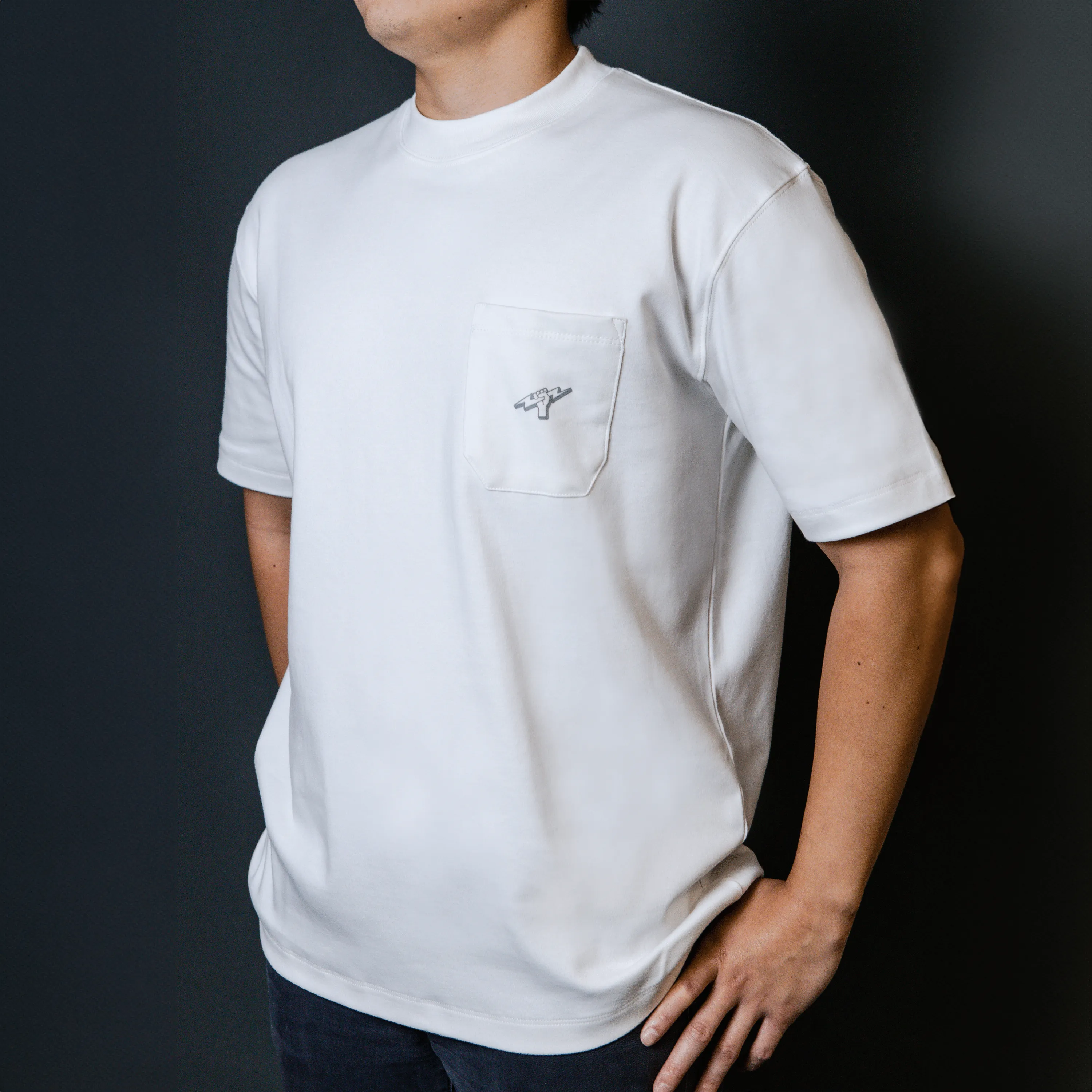 Titan Essentials Fist Logo Pocket Tee - White