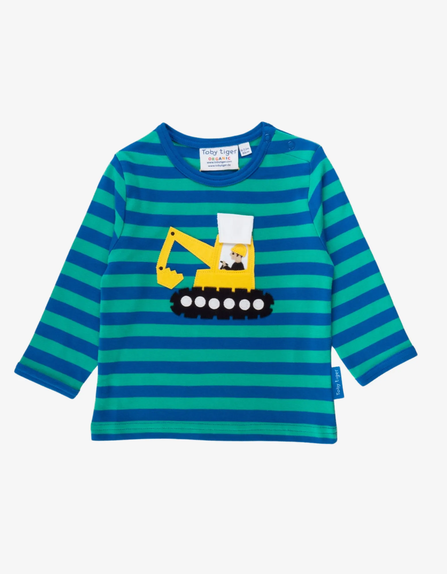 Toby Tiger Digger Applique T-Shirt