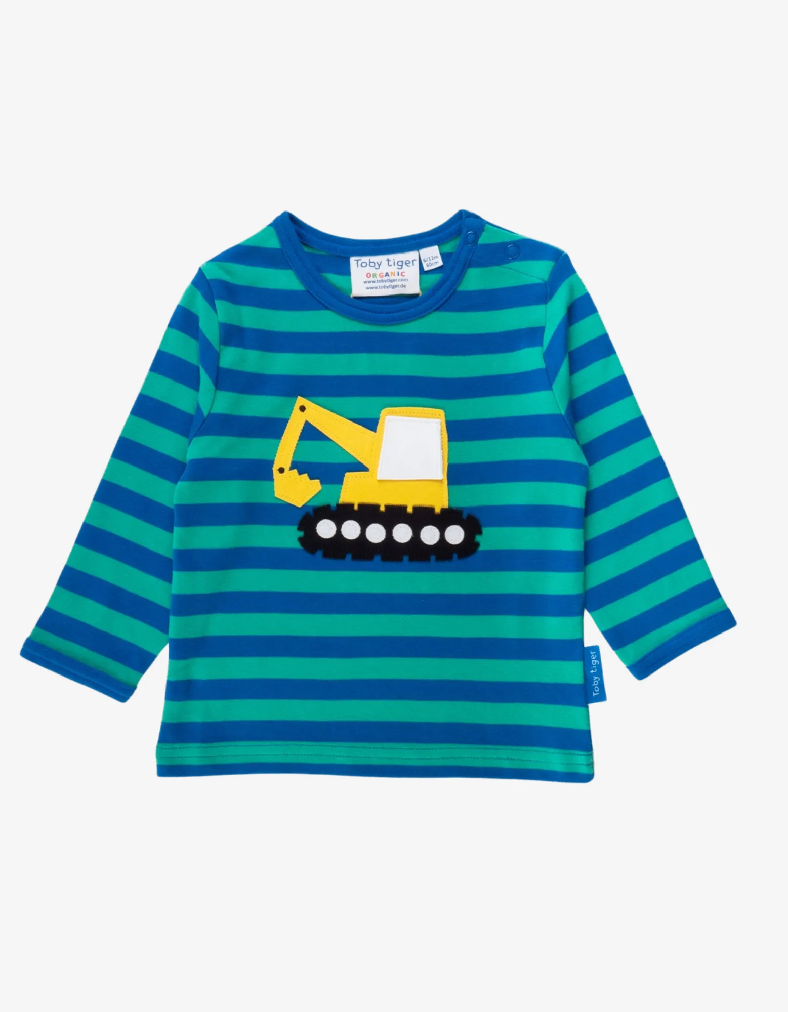 Toby Tiger Digger Applique T-Shirt
