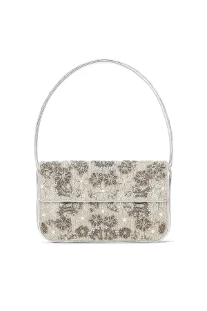 Tommy Beaded Bag Silver Garden Party