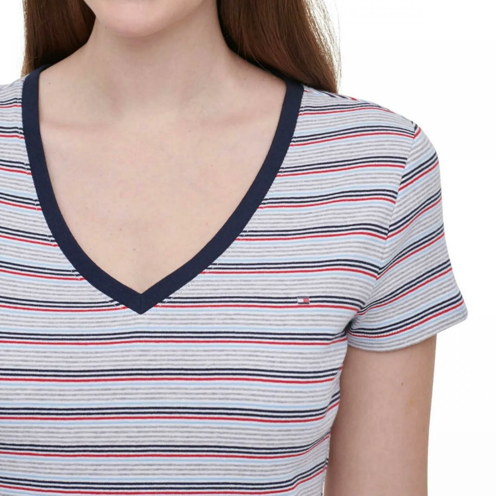 Tommy Hilfiger Women's Short Sleeve V-Neck T-Shirt
