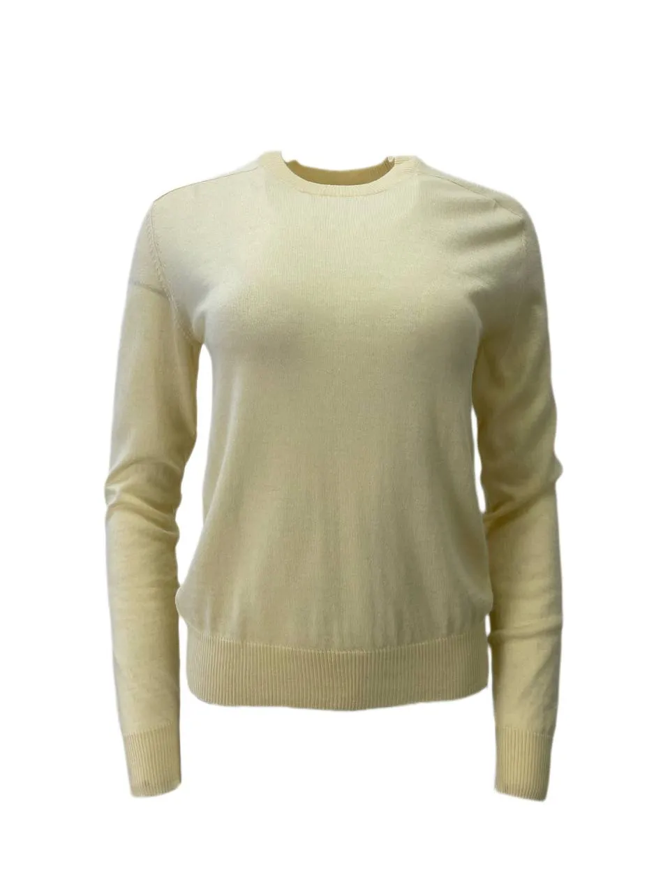 TOTEME Women's Yellow Crewneck Sweater #1149 L NWT
