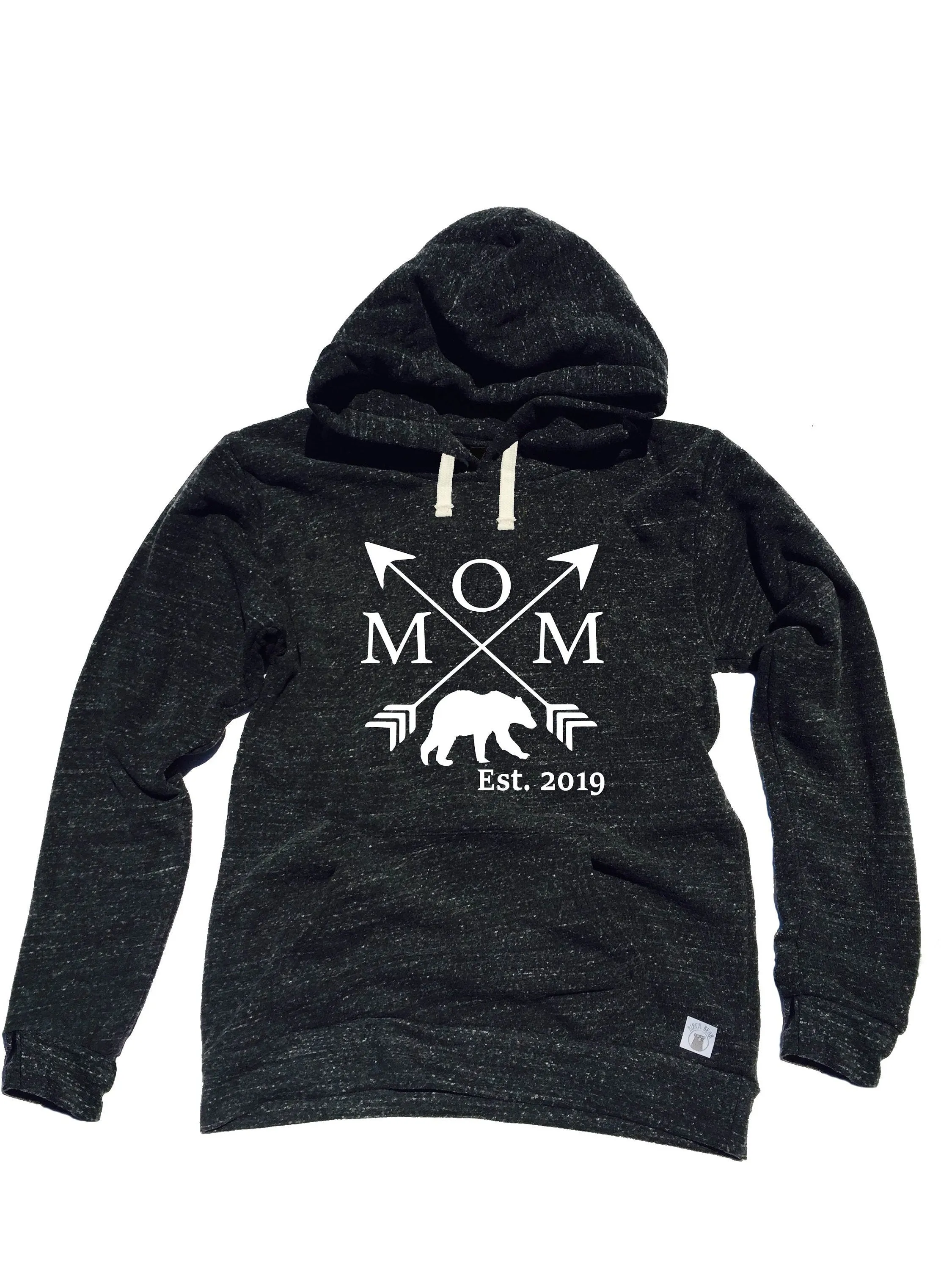 Triblend Fleece Pullover Mom Bear Arrows Custom Est -  Mama Arrows - Mama Bear Shirt - Mom hoodie - Mom Shirt - Gift For Mom Mom Sweatshirt