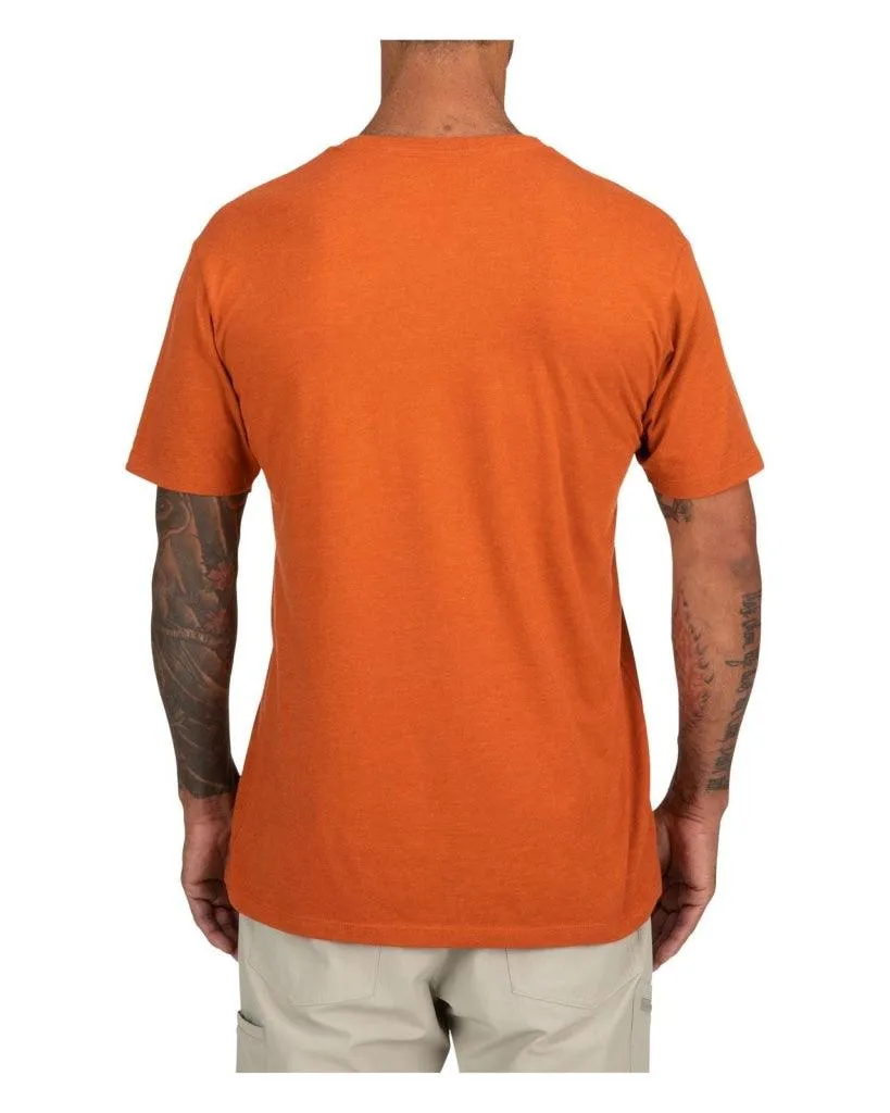 Tricou SIMMS Trout Outline T-Shirt Adobe Heather