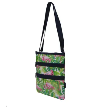 Tropical Flamingo Print NGIL Messenger Hipster Bag