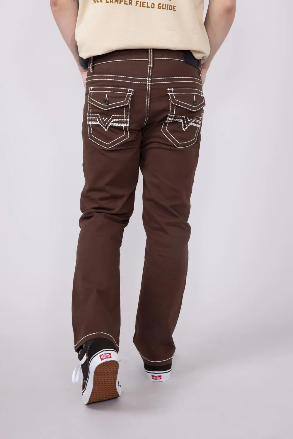 True Luck Blake Bootcut Jeans for Men in Brown | TL16350002-CHOCOLATE