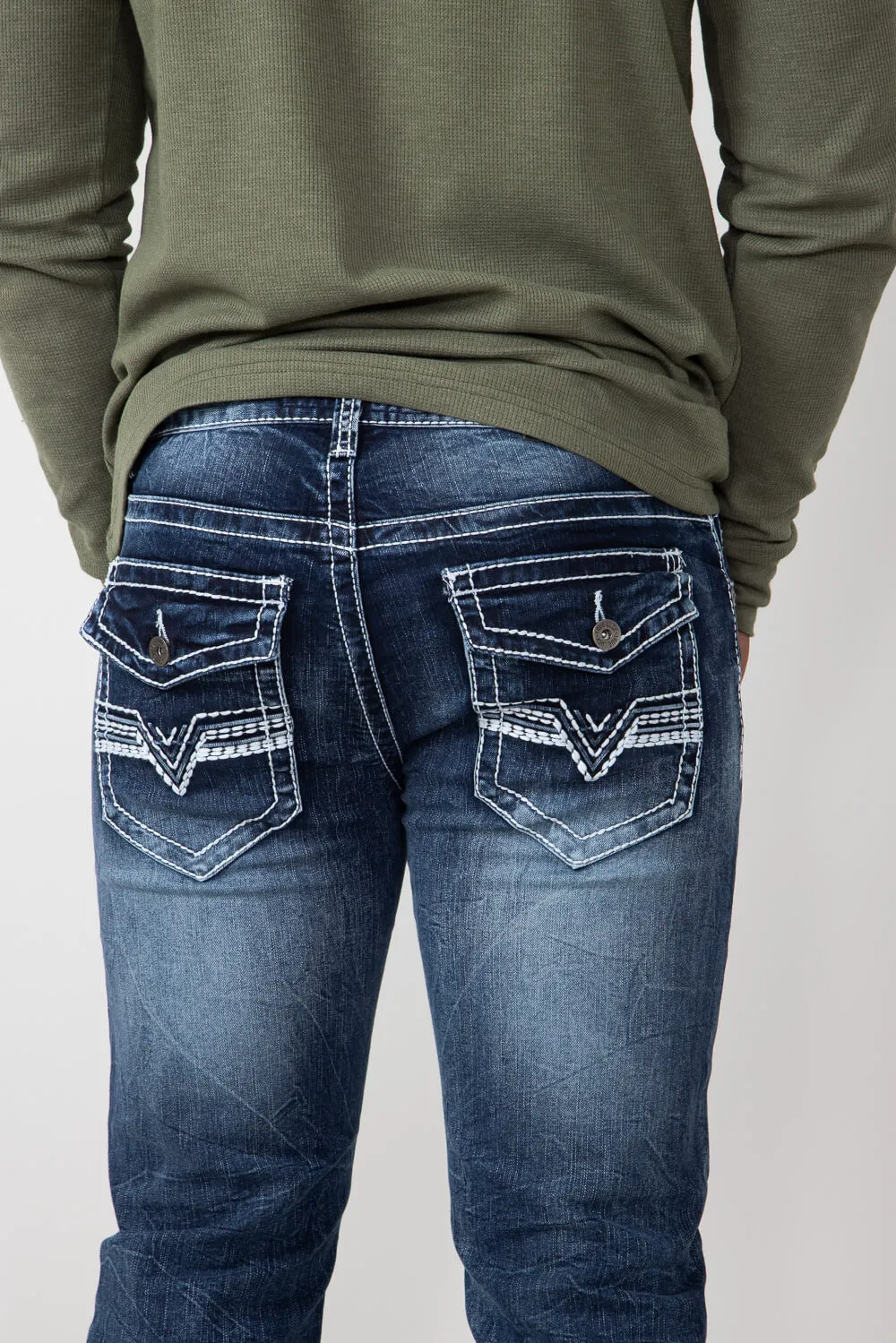 True Luck Blake Bootcut Stretch Jeans for Men | TL16350002