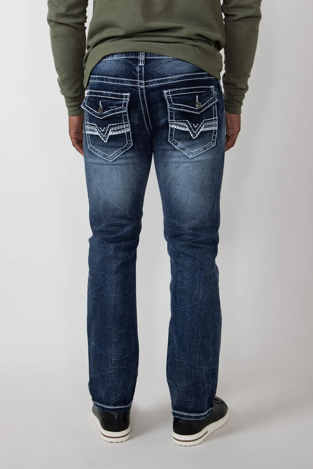 True Luck Blake Bootcut Stretch Jeans for Men | TL16350002