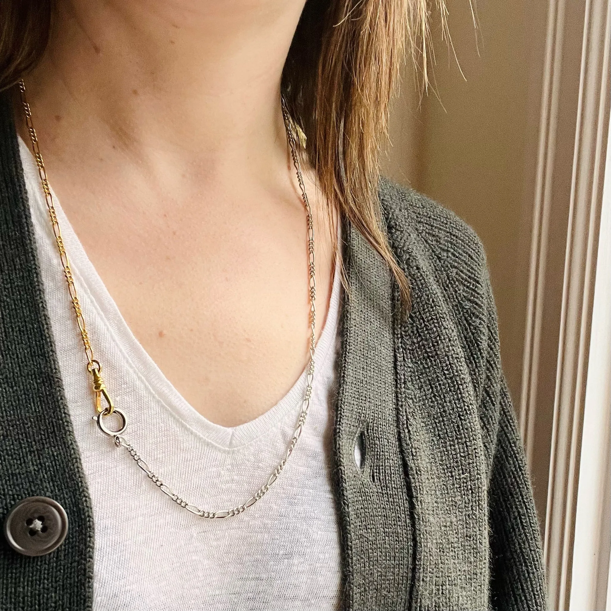 Two-Tone Figaro Married Chain by Ancient Influences