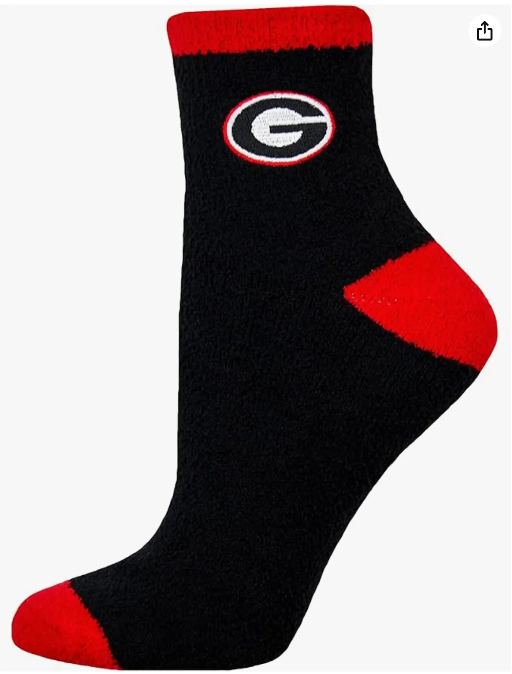 UGA Fuzzy Socks