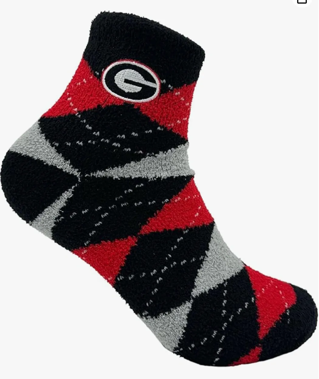 UGA Fuzzy Socks