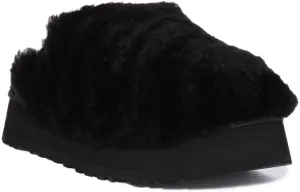 Ugg Australia Maxi Curly Platform In Black For Women