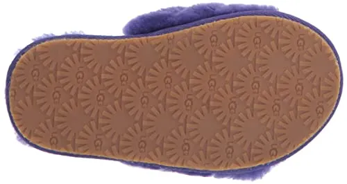 UGG Unisex-Child Fluff Yeah Slide Slipper, Violet Night, 6 Big Kid US