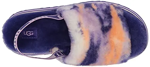 UGG Women's Disco Marble Slide Slipper, Violet Night, 8