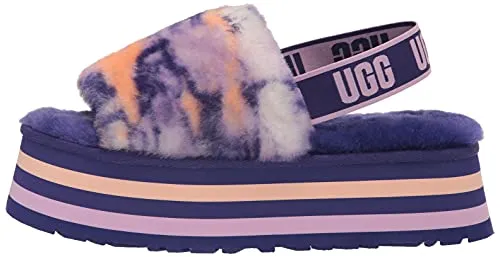 UGG Women's Disco Marble Slide Slipper, Violet Night, 8