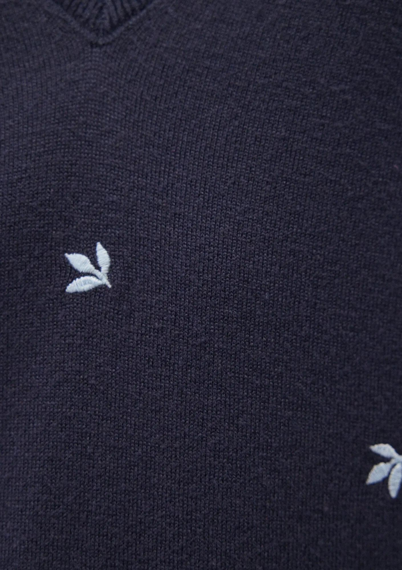 V Neck Blue Sweater