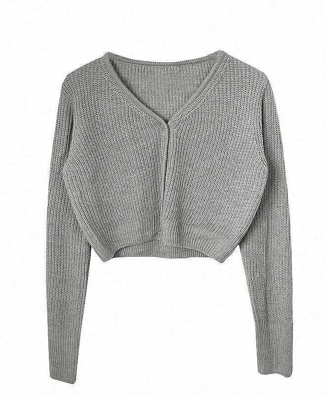 V-neck cardigan