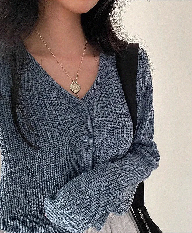 V-neck cardigan