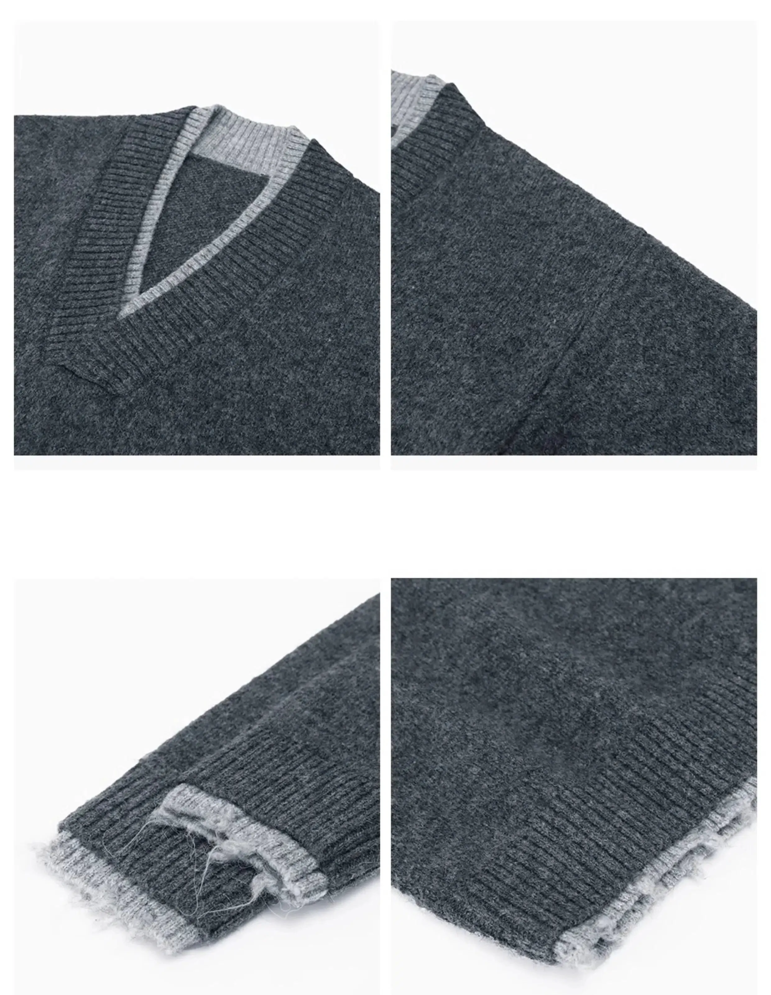 V-Neck Knit Sweater