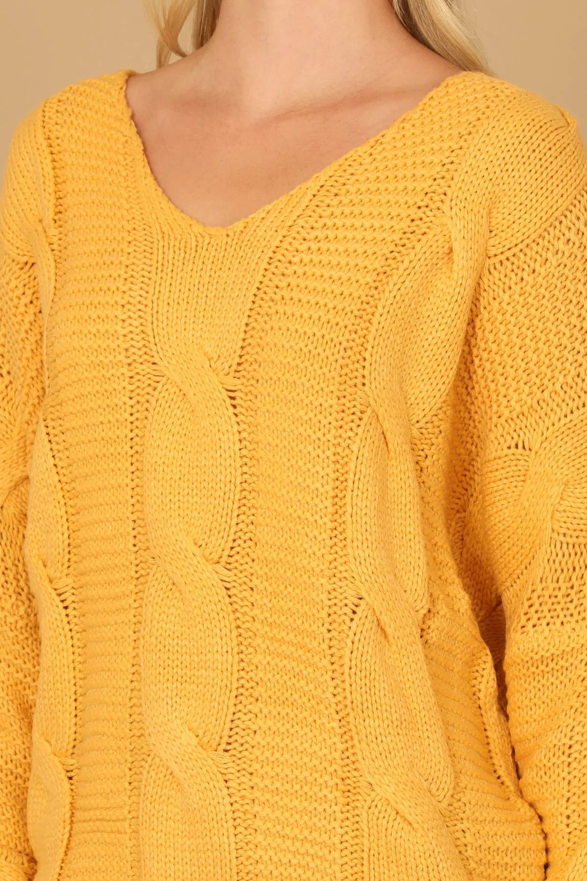 V-NECK KNITTED SWEATER