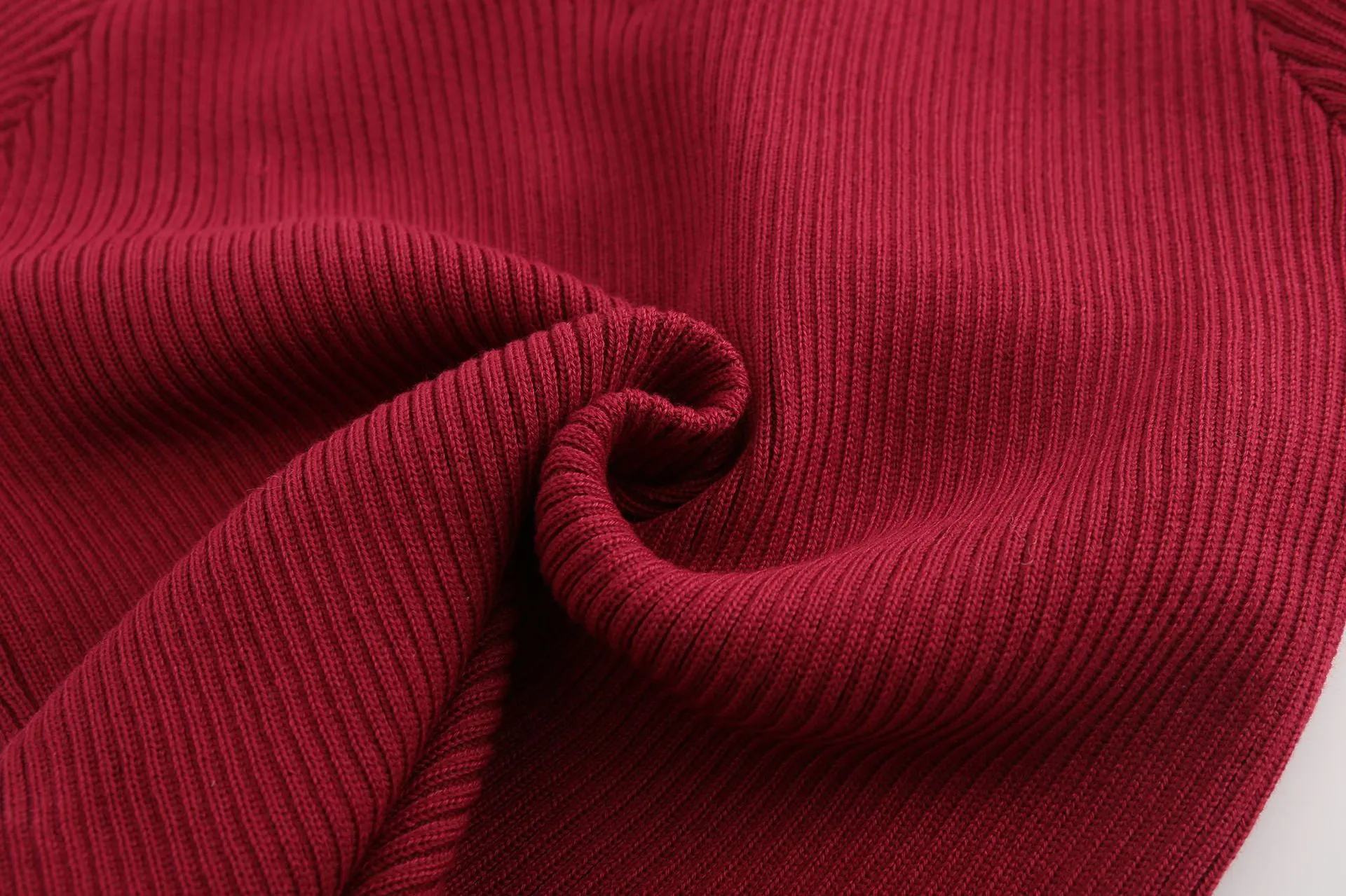 V-neck Long-sleeved Slim Sexy Halter Sweater