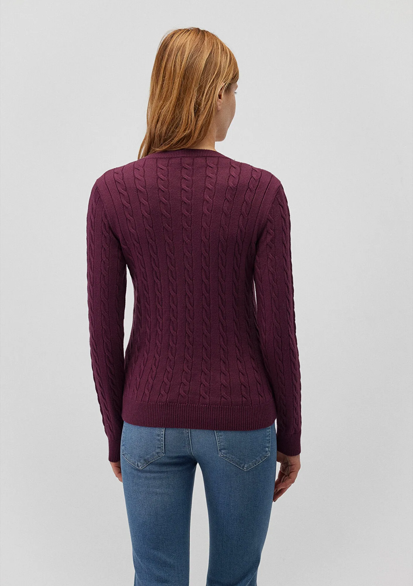 V Neck Red Sweater