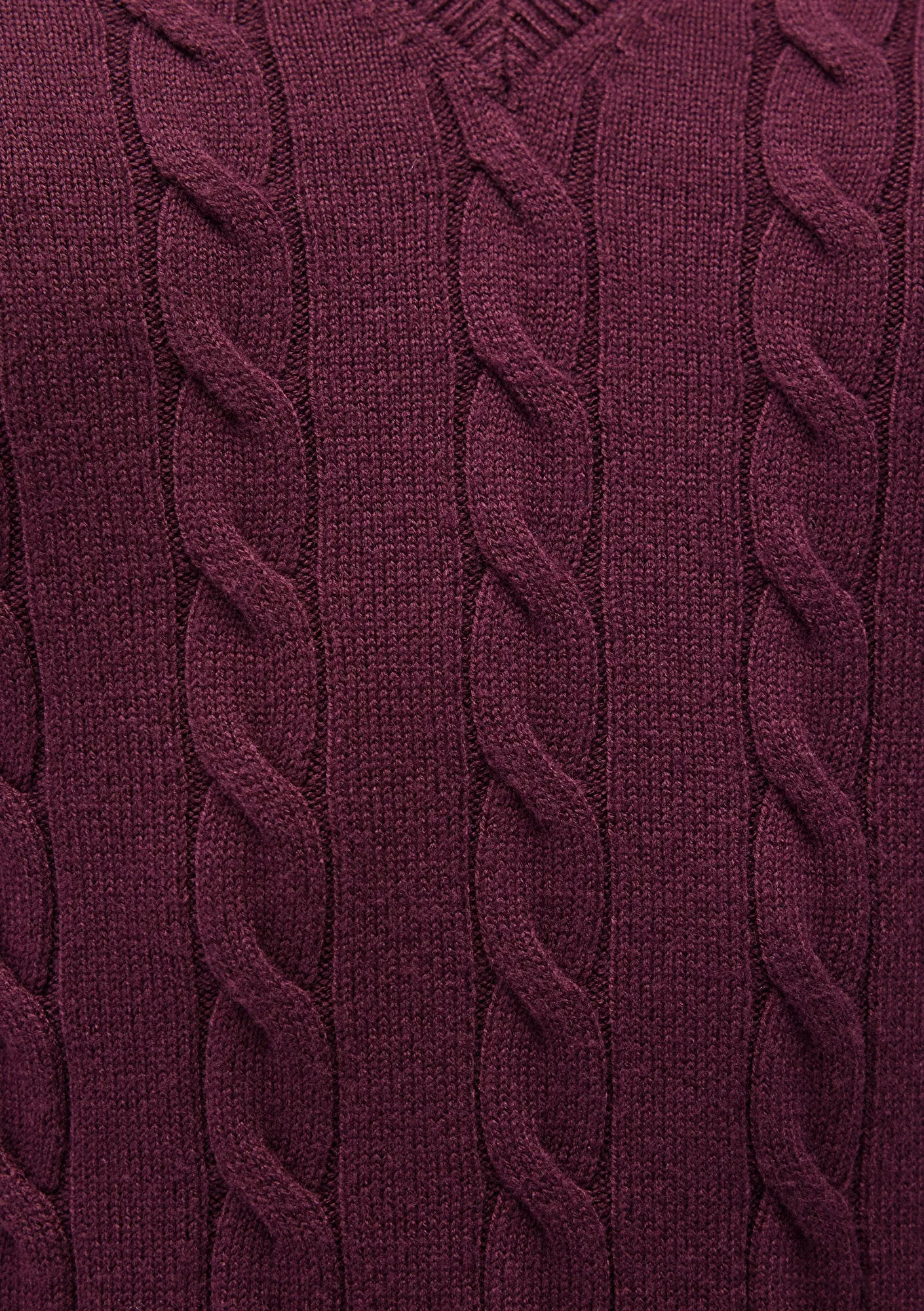 V Neck Red Sweater