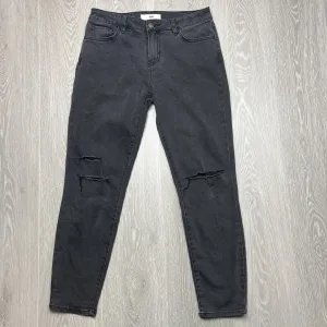 Vans Womens Black Skinny Cropped Jeans Size 9/29