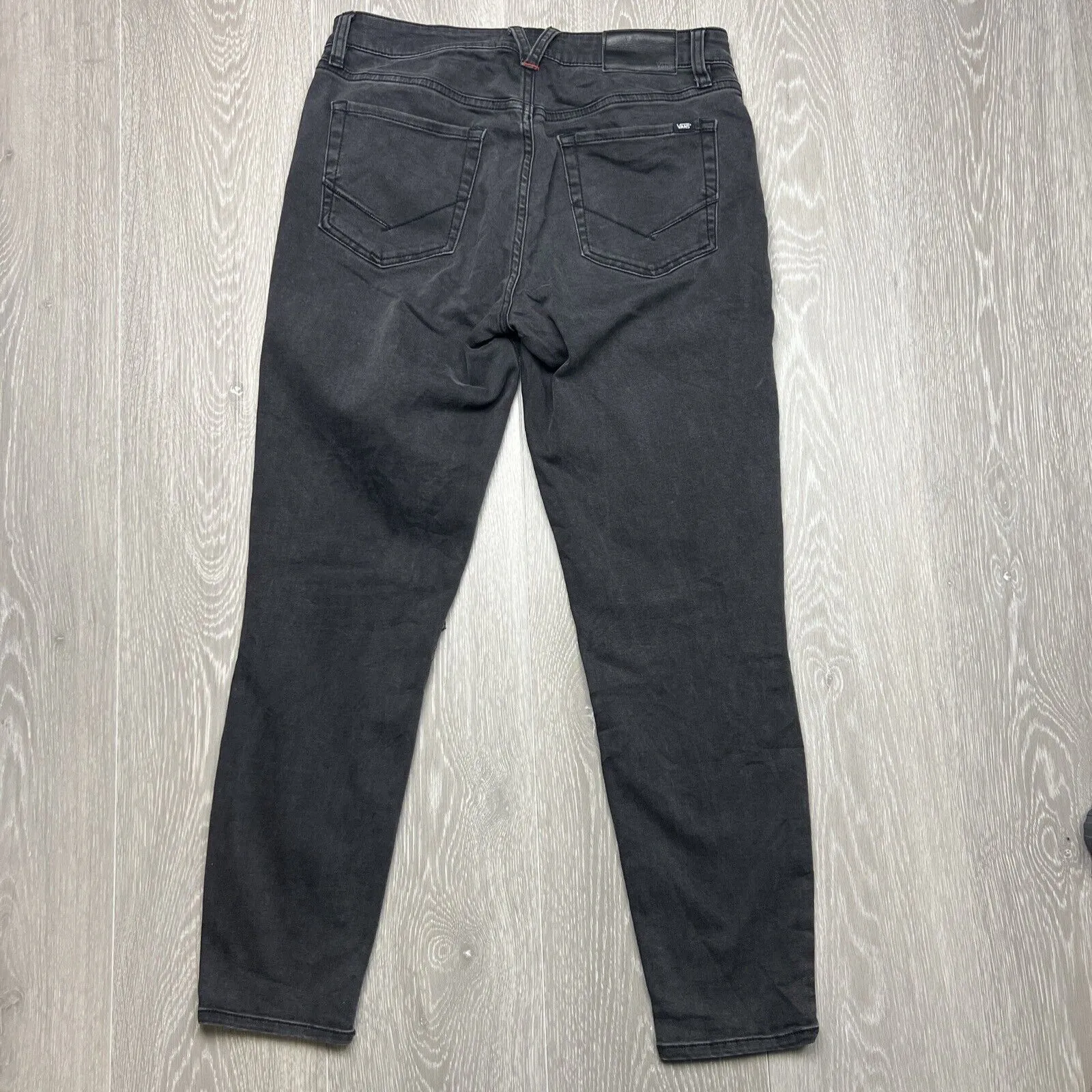 Vans Womens Black Skinny Cropped Jeans Size 9/29