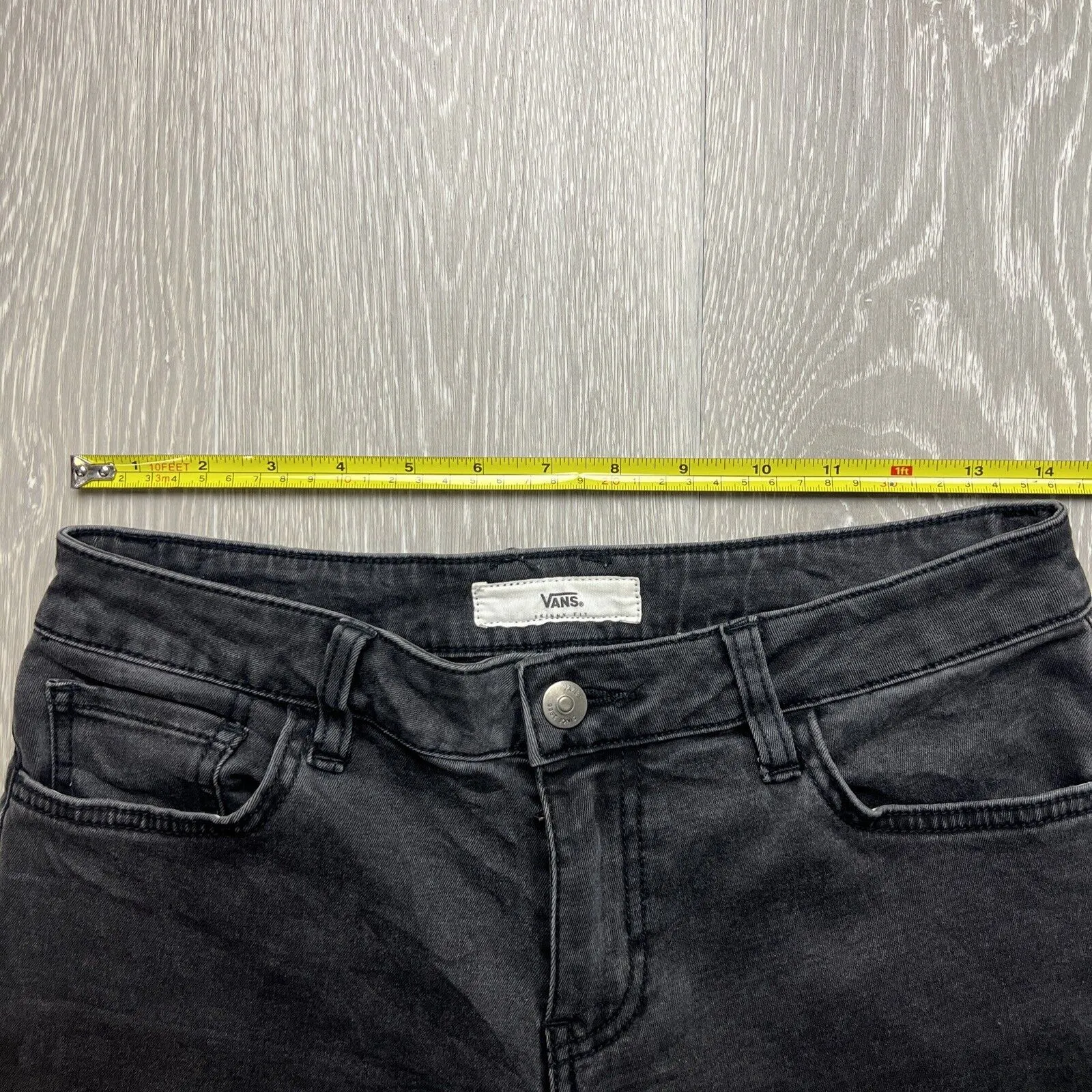 Vans Womens Black Skinny Cropped Jeans Size 9/29