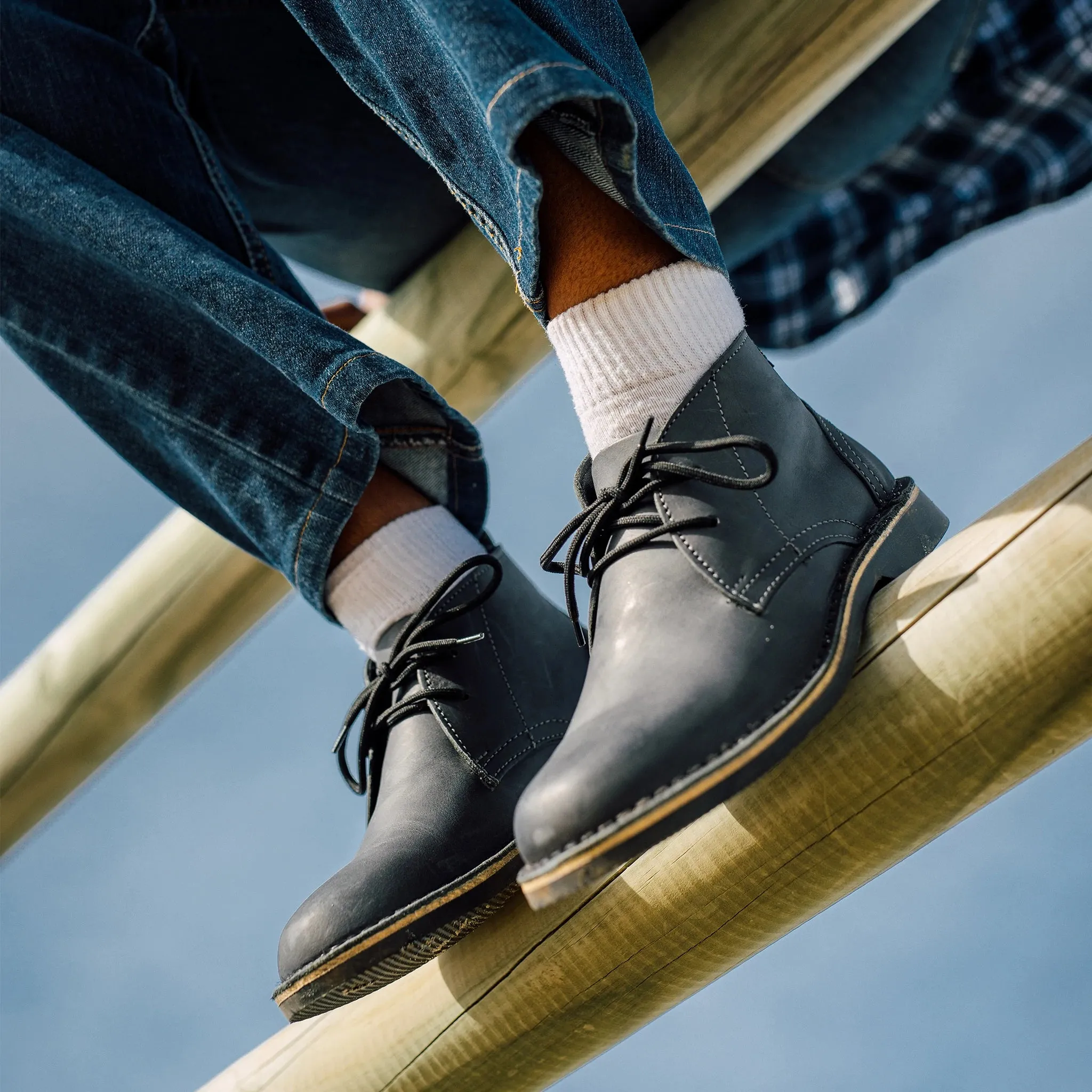 Veldskoen Chukka (Charcoal Sole)