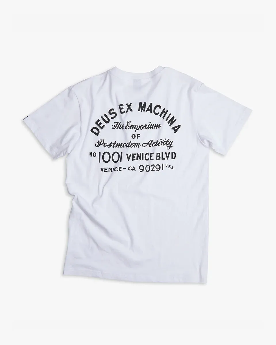 Venice address T-Shirt White with/Pocket