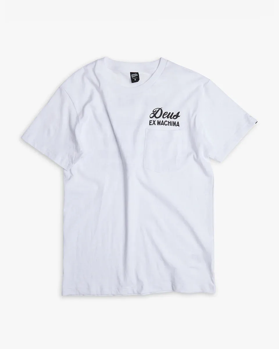 Venice address T-Shirt White with/Pocket