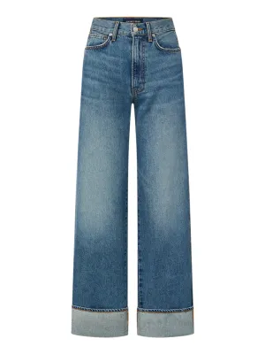 Veronica Beard Taylor High Rise Wide Leg Jeans in Rebel Stone