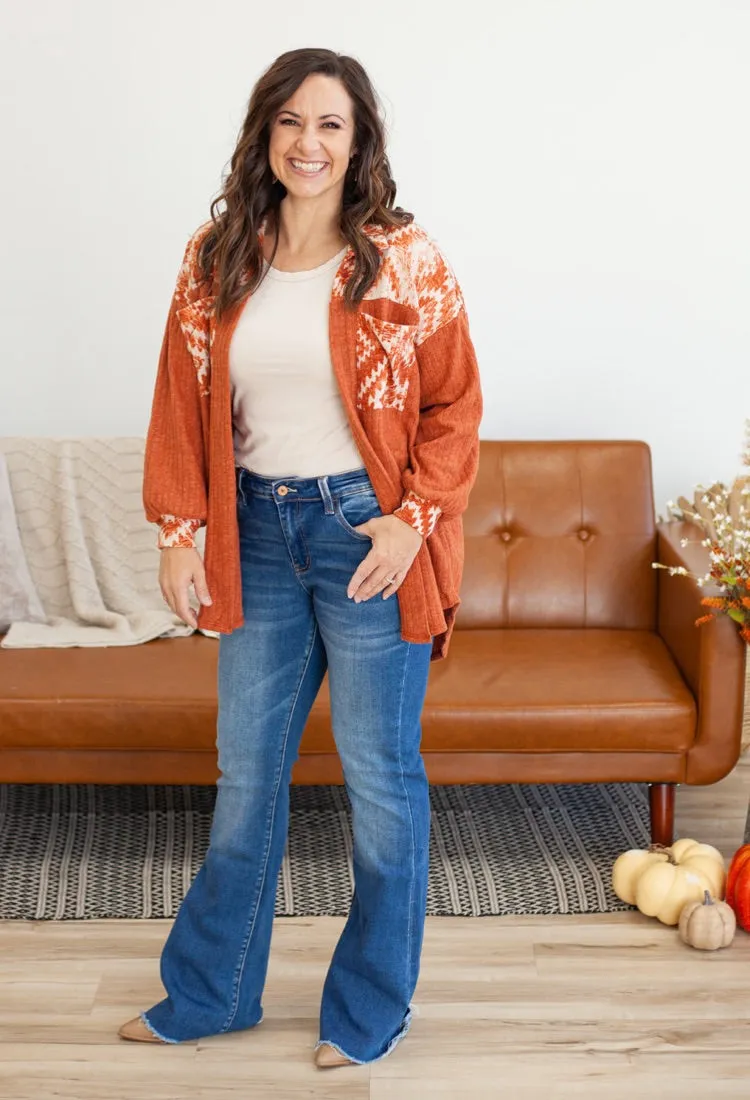 Vervet Mid Rise Mini Flare Jeans