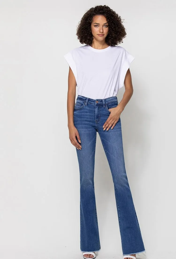 Vervet Mid Rise Mini Flare Jeans