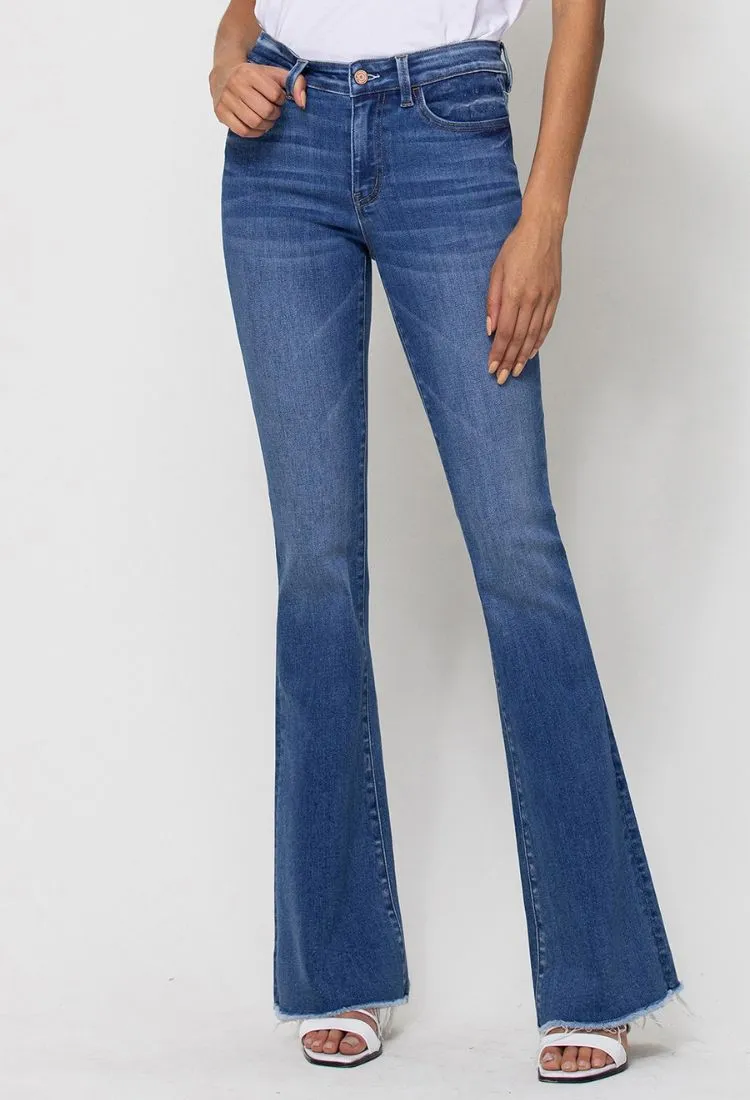 Vervet Mid Rise Mini Flare Jeans