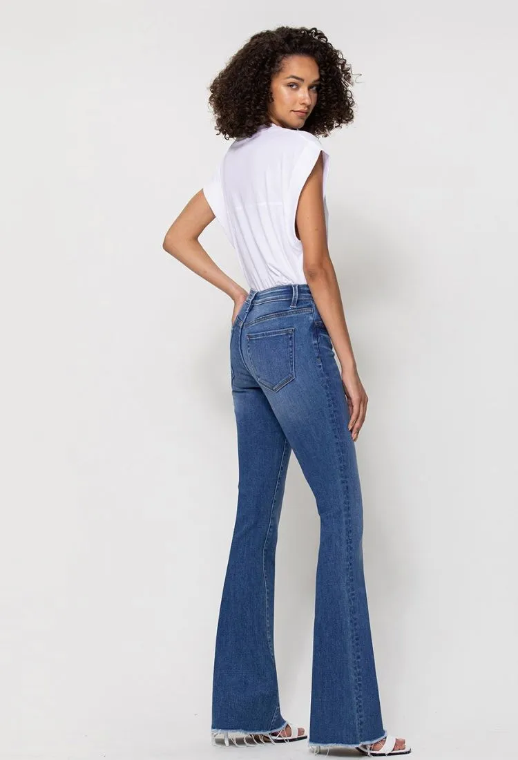 Vervet Mid Rise Mini Flare Jeans