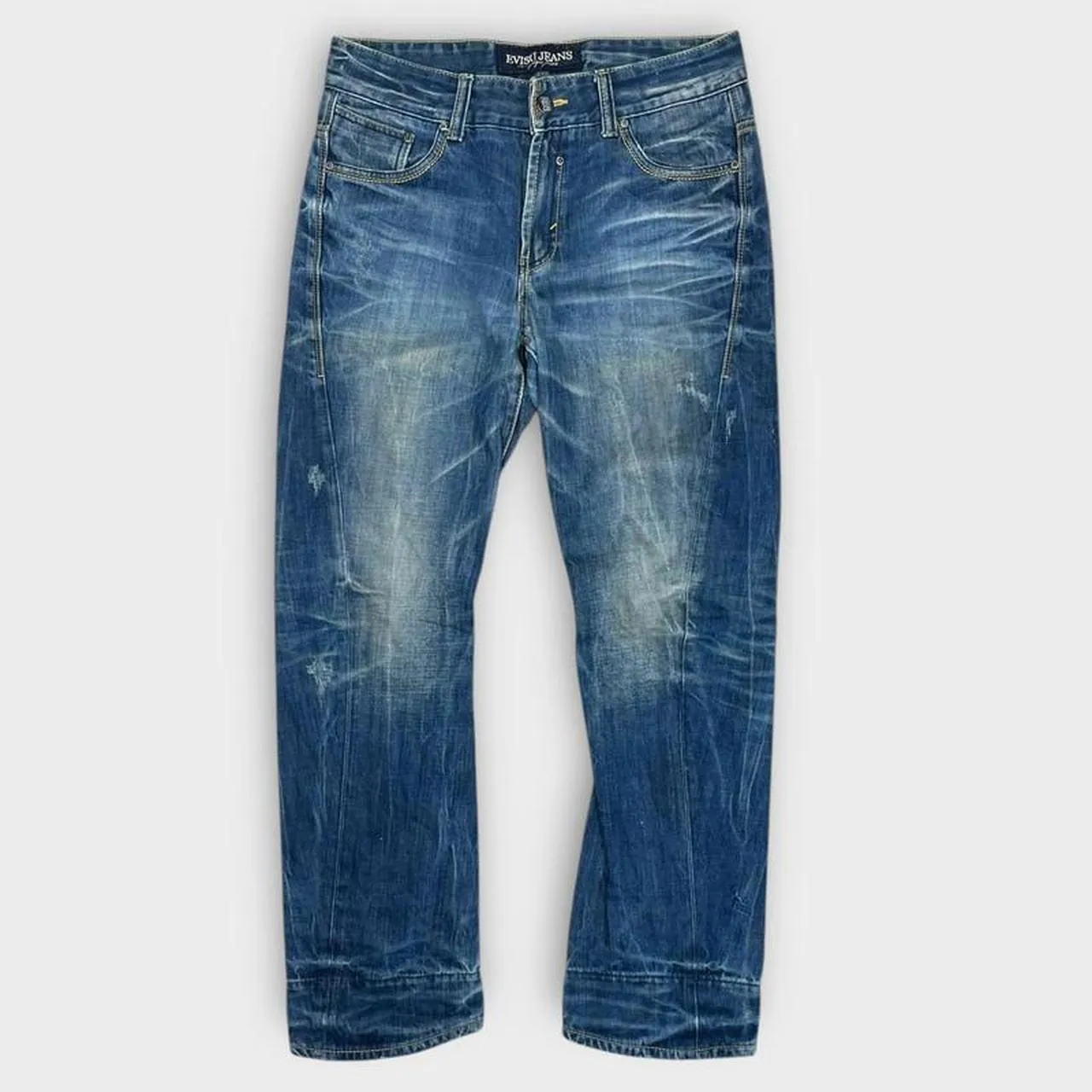Vintage Evisu Japanese Denim Embroidered Straight Bootcut Fit