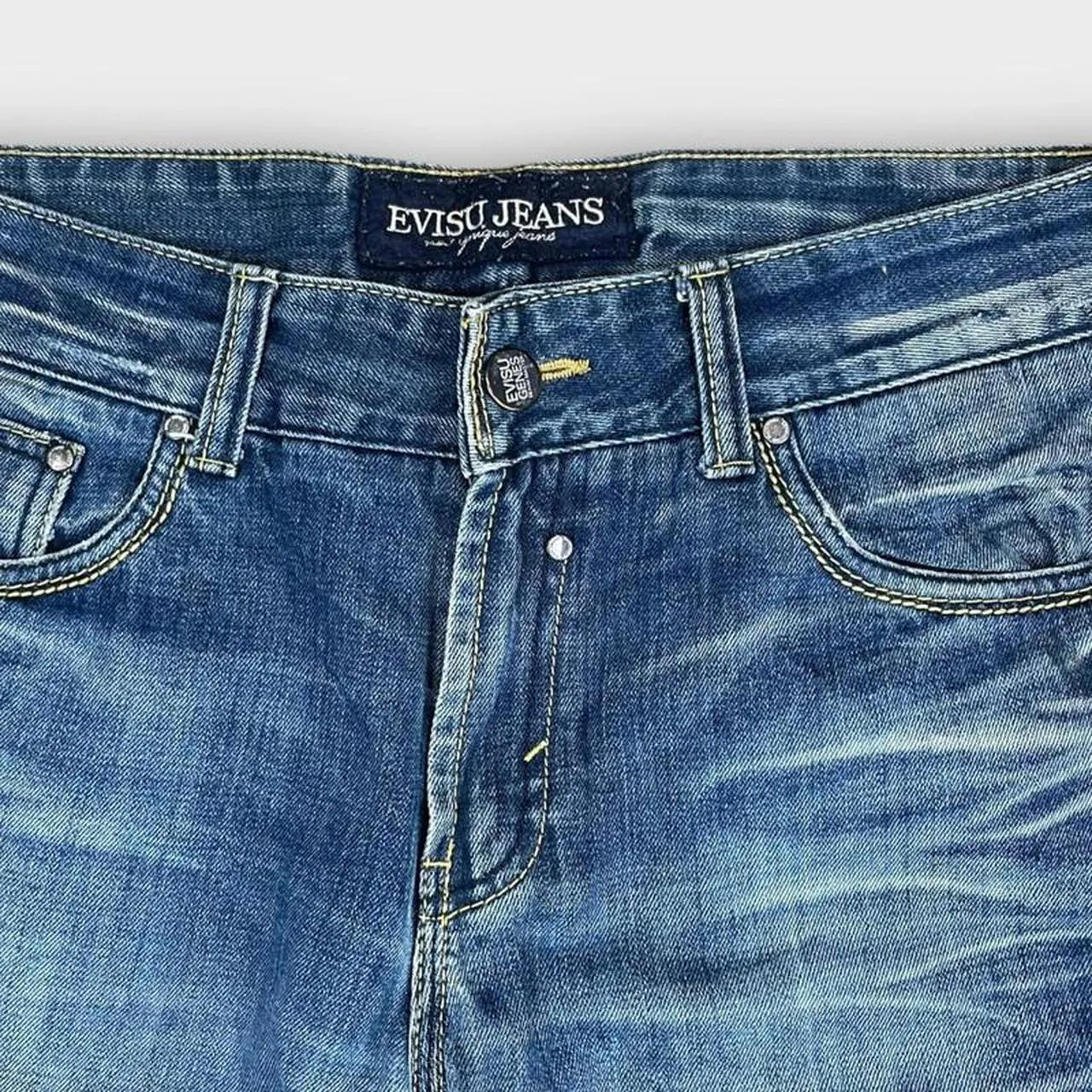 Vintage Evisu Japanese Denim Embroidered Straight Bootcut Fit