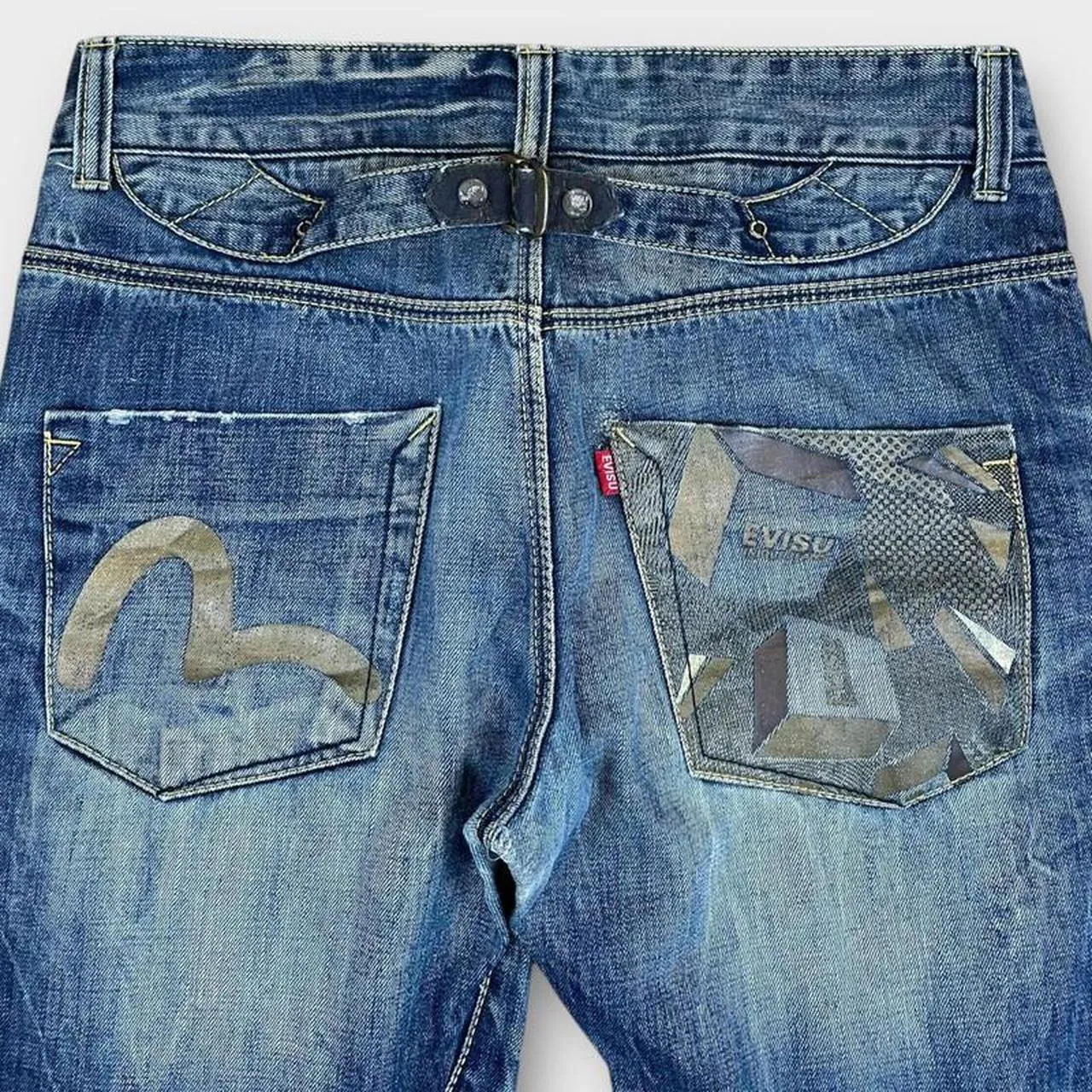 Vintage Evisu Japanese Denim Embroidered Straight Bootcut Fit
