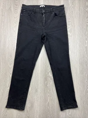 Wayne Cooper Mens Black Slim Jeans Size 34
