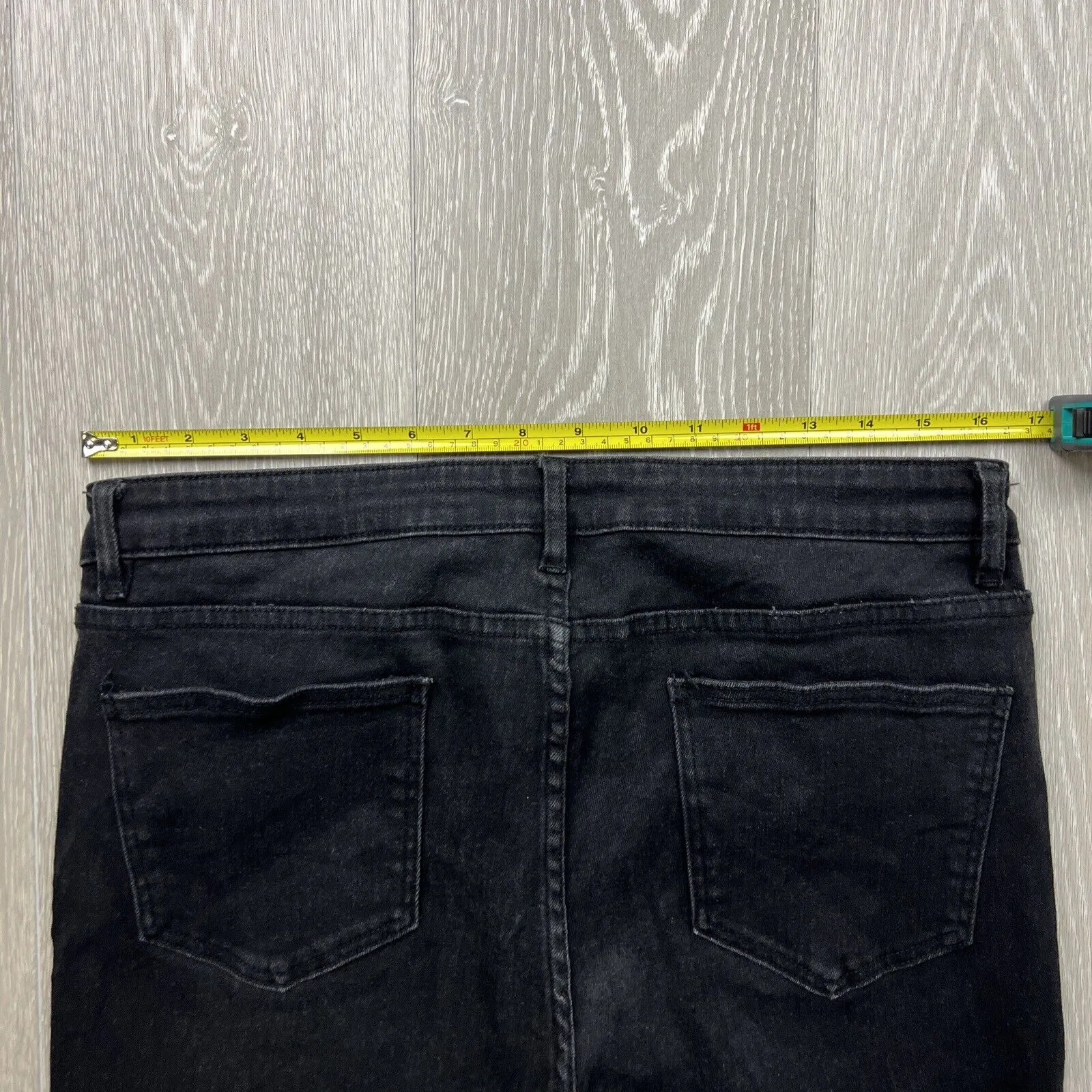 Wayne Cooper Mens Black Slim Jeans Size 34