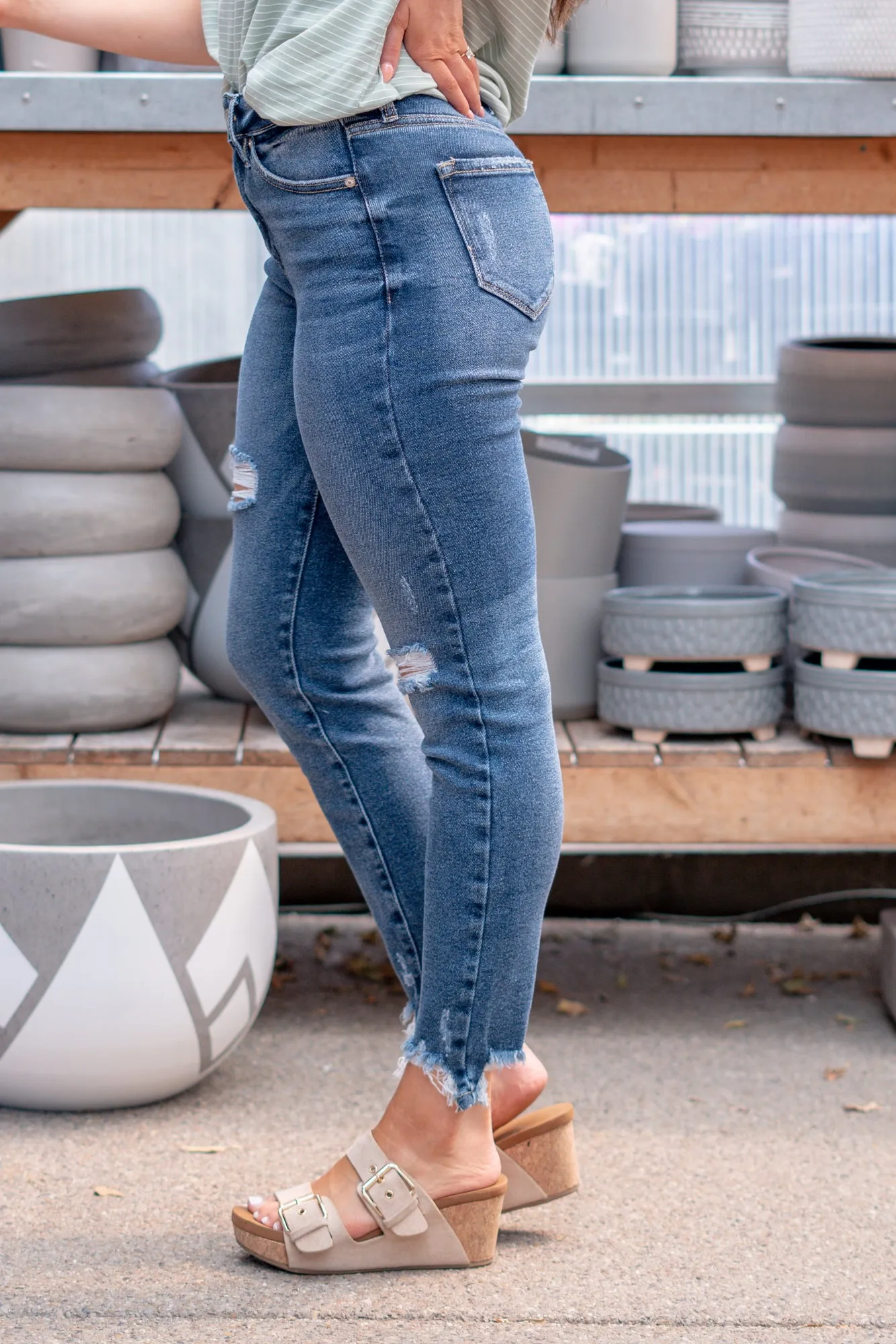 Weekday Blues High Rise Skinny