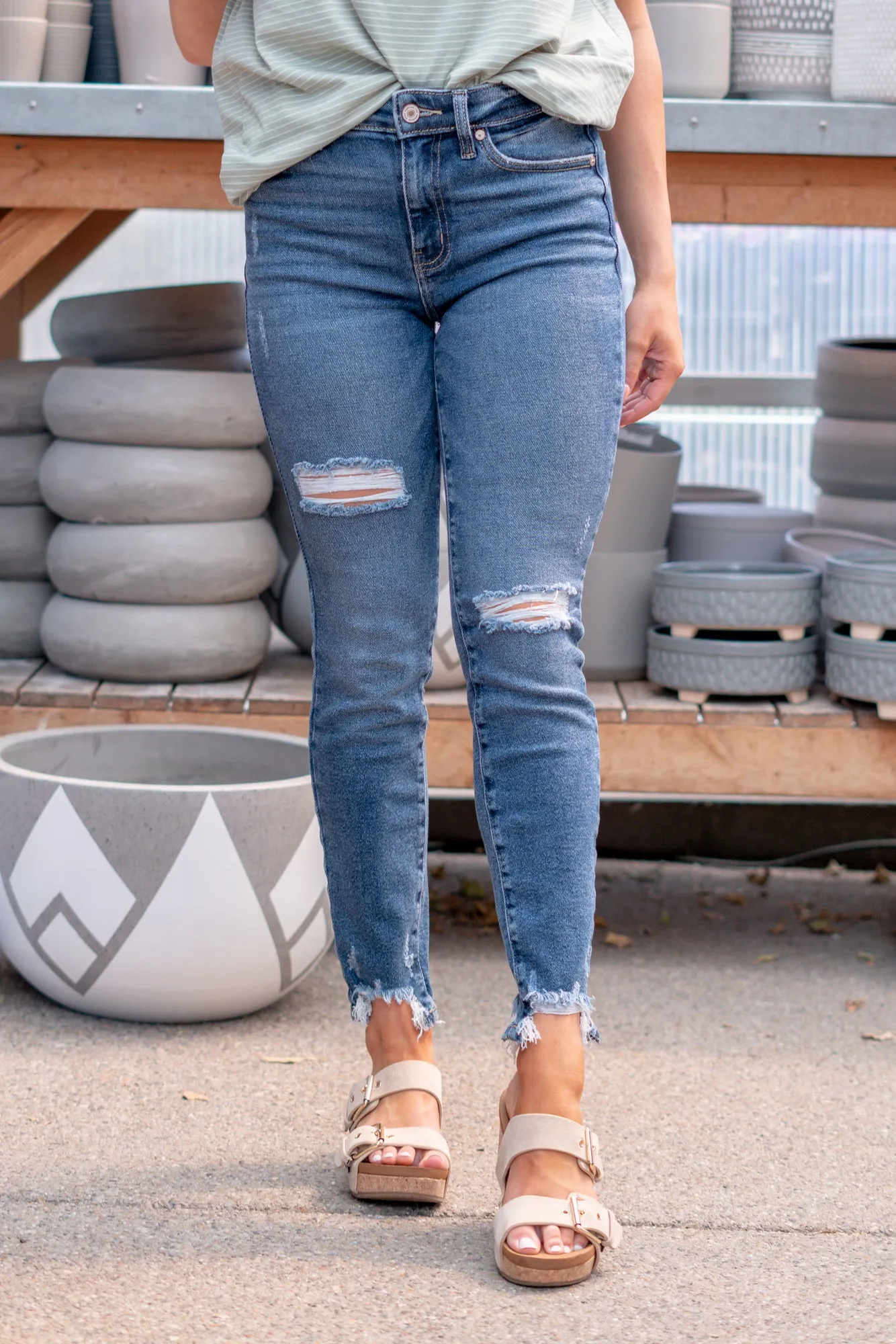 Weekday Blues High Rise Skinny