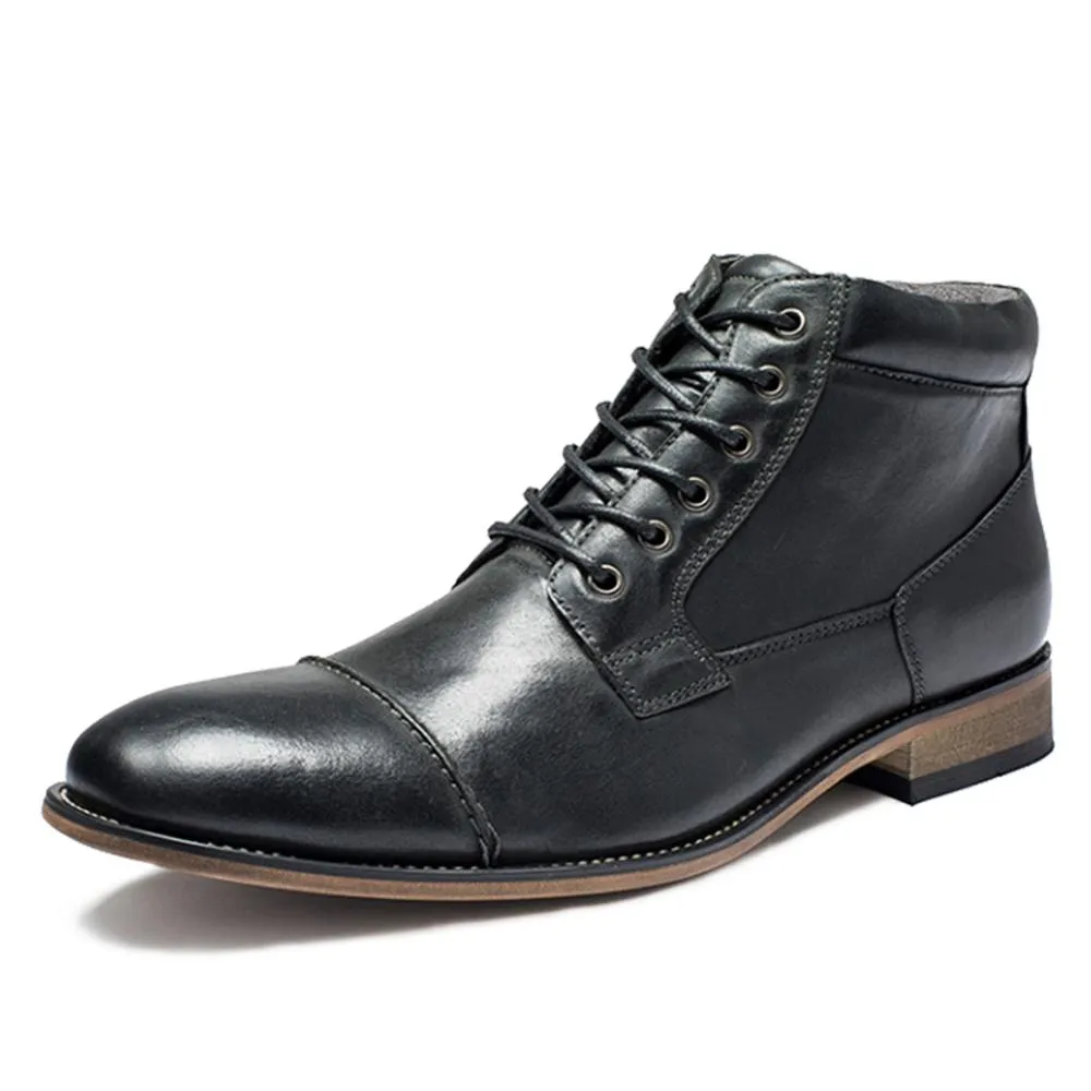West Louis™ Vintage Fashion Brand Leather Boots